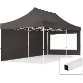 TOOLPORT 3x6m, stål, easy-up-pavillon, 2 sidedele, mørkegrå