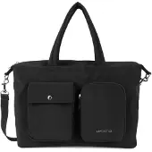 Lancaster Håndtaske 'Lancaster Sac à main bowling Zippé Basic Pocket Noir' sort