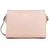 Lancaster Skuldertaske 'Lancaster Sac trotteur Zippée S Smooth Poudre' pink