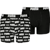 Puma Everyday Logo Boxers Youth (2-pack), Clothing, Black, 16