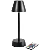 Duni Lampe LED Zelda Ø10.3xH32cm med Fjernbetjening Sort