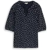 Tom Tailor Bluse navy / hvid