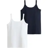 Next Overdel navy / hvid