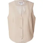 Pieces Jakkesætsvest 'PCBOSELLA' beige-meleret