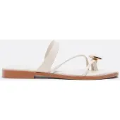 Stradivarius Flade Sandaler Med Sten-Detalje 1-002 37