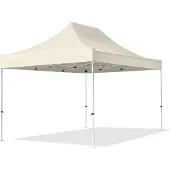 TOOLPORT 3x4,5m, stål, easy-up-pavillon, uden sidedele, creme