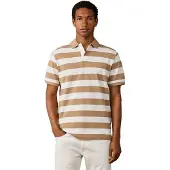 Hackett London Hackett Londontil mænd. HM5600186 Polo H Str beige (S), Casual, Bomuld, Korte ærmer