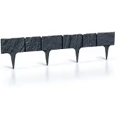 Prosperplast havekantsten 3,9 m GARDEN STONE antracit