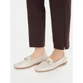 Caprice Slipper, white, made of Leather, Size 37