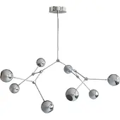 101 Copenhagen Drop Chandelier Globe lysekrone Chrome