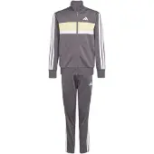 Adidas Træningsdragt 'Seasonal Essentials Tiberio' pastelgul / mudderfarvet / hvid