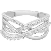 Diamant Exquis Ring sølv