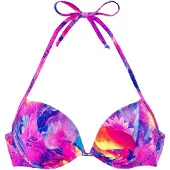 Venice beach Bikinioverdel ultramarinblå / orkidee / orange / mørkerød