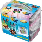 Hama Midi Perleboks - 22x15x19 - 12.000 stk. + 3 Perleplader - - OneSize - Boks