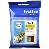 Brother Blækpatron gul, 200 sider LC421Y Modsvarer: N/A
