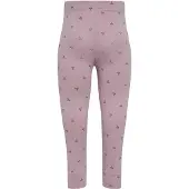 Hummel Leggings - hmlMini - Sea Fog m. Print - - 1 år (80) - Leggings