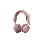 Logitech Zone Wireless 2 ES - Headset - på øret - Bluetooth - trådløs, kablet - aktiv støjfjerning - USB-C - rose
