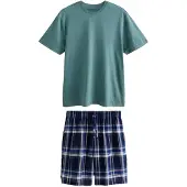 Next Pyjamas kort blå / navy / cyanblå / grå / antracit