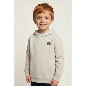 Tommy Hilfiger Sweatshirt 'HERITAGE' navy / lysegrå / kirsebærsrød