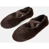 L37 HANDMADE SHOES Slipper 'BLACK LOTUS' brun