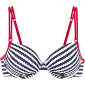 s.Oliver Bikinioverdel navy / hvid