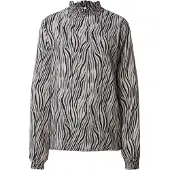 Sublevel Bluse beige / grå / sort