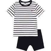Petit Bateau Sæt mørkeblå / hvid