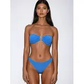 Flavia Valentini Bikini 'Selene Bandeau Bikini – Azzurro' royalblå