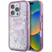 Hello Kitty Liquid Glitter 50TH Anniversary Party iPhone 16 Pro-etui - Lilla