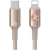 Usams USB-C til Lightning-kabel 1,2 m hurtigopladning Titanium
