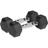 Rebel Hantle żeliwne gumowane hexagonalne hantel żeliwny HEX 2x 2,5 kg