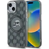 Karl Lagerfeld MagSafe sort iPhone 15 Plus cover