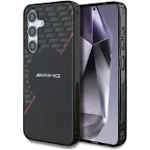 Mercedes AMG Double Layer Rhombs MagSafe-etui til Samsung Galaxy S25 - Sort/Rød