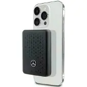 Mercedes Powerbank Stjernemønster MagSafe 5W 3000mAh - sort