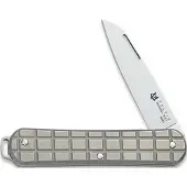FOX Vulpis FX-VPGP130-TI Polished M390, Grenade Pattern Grey Titanium, pocket knife