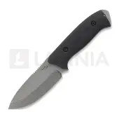 LKW Knives Dwarf - Stonewash - G10 kniv, sort