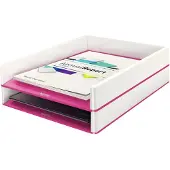 Leitz Brevbakke WOW tofarvet Pink