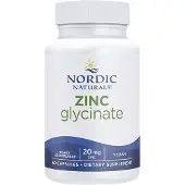 Nordic Naturals , Zinc Glycinate, 20 mg, 60 Kapsler