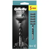 Gillette Mach3 Charcoal barbermaskine + hoveder 5 stk