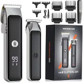 MAXGROOM M608 Hårklipper med trimmer - Sort