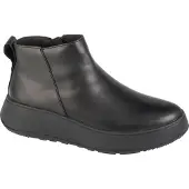 FitFlop F-mode Leather Flatform Zip Ankle Støvler