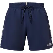 Hugo Boss Badebukser med logo i kontrastfarve og paspelering