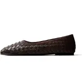 L37 HANDMADE SHOES Slipper 'UNDERNEATH THE BLUSHING SKY' mørkebrun