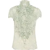 Saint tropez Bluse 'Lilja' beige / aqua