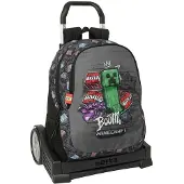 Safta Evolution Minecraft Graffiti 22.5l 44x32x16 Cm Rygsæk Med Hjul