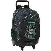 Safta Compact Extraible Minecraft Screen 33l 45x33x22 Cm Rygsæk Med Hjul