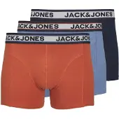 Jack & Jones Boksershorts 'JACMarco' lyseblå / mørkeblå / lysegrå / mørkeorange