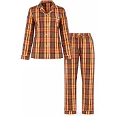LEAFLETIC Pyjamas 'Women’s Night Wear Long set' brun-meleret