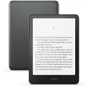Amazon Kindle Paperwhite Signature Edition - 12. generation - eBook læser - 32 GB - 7 monokrom Paperwhite - touch screen - Bluetooth, Wi-Fi - metallisk sort - uden Lockscreen Ads
