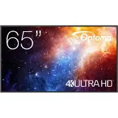 Optoma N3651K - 65 Diagonal klasse N-Series LED-bagbelyst LCD paneldisplay - digital skiltning/konference - 4K UHD (2160p) 3840 x 2160 - Direct LED - sort